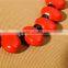 Cheap sale ceramic beads necklace Red beads necklace