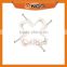 Plastic Square U Shape Cable clips With steel Nail/Flat Cable Holder Clip
