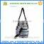 High-capacity tote stripe satin nappy mommy bag
