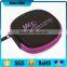Eva Earphone Earbud Travel Case With Purple Zipper