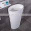 acrylic solid surface pedestal sinks/ hairdressing wash basins, artificial stone Freestanding wash basin