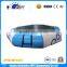 0.9mm PVC inflatable trampoline, water floating trampoline for Children Adult