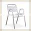 brushed aluminum cafe chairs/ stacking aluminum cafe chairs (C201)