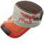 Washed Army Cap/flat Top Cap/military Cap With Bold Thread and Custom Logo