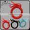 Bowknot Telephone Fashion Elastic Hair Bands Bracelet Ponytail Holder Rubber Winter Christmas Scrunchies For Girl FHHTA0018-2