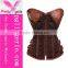 Hot top satin boned corset and bustiers corset