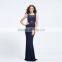 2016 Fashion high quality hard manual nail bead evening dress long