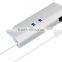 Aluminum Alloy usb 3.0 with RJ45 interface type 3 port usb hub 3.0 with RJ45 ethernet lan adapter