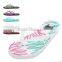 summer fashion beach flat print rubber flip flops China