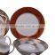 New design of blue&gold super white porcelain dinnerware set