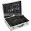 Aluminum tool case with elastic band,aluminum barber tool case with inner tray,hard plastic tool case