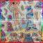 embossed dress up PVC stickers with silver edge