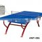 14mm Outdoor blue rainbow shape frame table tennis table
