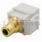 Keystone RCA Connector With Blue Inner Color