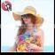 straw rainbow fedora hat beach wide brim floppy hat