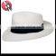 Wool felt white fedora hat
