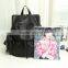 2015 Great technology precise design PU Backpack with water-washed leather for teen girls