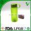 BPA free empty wide mouth plastic water bottle with screw cap