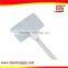 black thin silicone soft cable tie with label tag mount