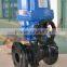 DIN wog explosion-proof flange electric actuator ball valve on/off