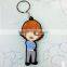 2016 fashion style Silicone Keychain, face changing keychain
