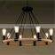 Personalized American country antique chandelier 6 8 rope light restaurant dining room chandelier