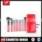 Top-selling 10pcs travling design of makeup brush sets with natural hair