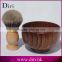 High Quality Wooden Shaving Brush Bowl Shave Soap Cup Mug