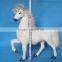 Brown White Standing Horse Realistic Replica Figurine Racing Pony