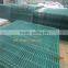 Metal Welded Wire Fence 3D profiled green powder coating Welded Wire Fence Gate panel mesh size 50 x 200 mm