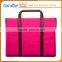 2017 ladies fashion bag pink canvas laptop briefcase custom soft bag