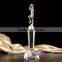 Delicate metal figurine crystal sports award basketball trophy