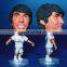 Cartoon football player figurine ;Mini toy plastic figurines;Custom cartoon football player