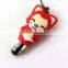 Mini cartoon design touch screen pen with dustproof plug