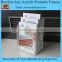 Factory wholesale acrylic display stand for magazine and newspaper