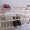 eco-friendly natural wood shoe shelf