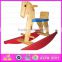 2015 Kid Wooden Antique Design Rocking Horse,Wooden fitting toy playful rocking horse,Hot sale wooden rocking horse toy WJ276725