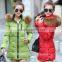 Plus Size New 2016 Winter Women Jacket Down Coat Fur Collar Hood Parka Coat Thick Jacket