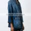 hot sale unique design lady denim kimono style jackets for sale