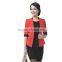 European hot sell women business suit short blazer for dress