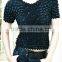 Special fashion french terry tight tank top sexy sleeveless crushed shirt for youthful lady blouse
