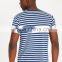 MGOO Custom Striped Flat Knit T-shirt 100% Polyester Short Sleeve T Shirts With Pocket