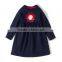 S33558W New summer kids dress floral print cottoN casual fashion children dresses