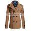 Hot sale 4 colors and 4 size for choice casual European stylish mature men coat woolen