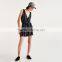 2017 hot sale V-neck short women cotton striped jumpsuit