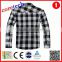 newest popular white black flannel shirt factory