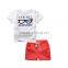 Wholesale cool fashion sports style baby boy clothing sets for summer