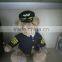 Soft material custom teddy bear plush police teddy bear uniform teddy bear