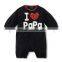 2016 autumn sweet heart long sleeve pure cotton baby girl & boy romper