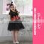 Pink Black Girls Beauty Dress With Bow Child Fancy Princess Party Dress
